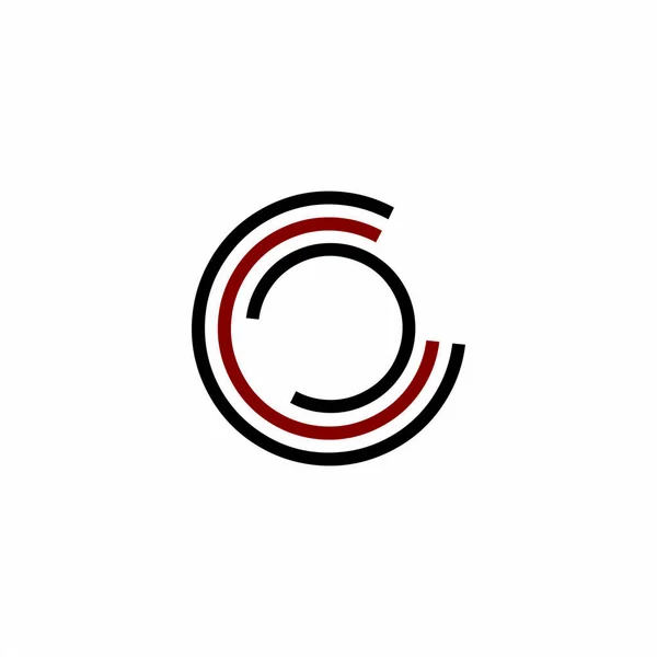 Simple C, CC, CCC, CCO initialer företagets logotyp — Stock vektor
