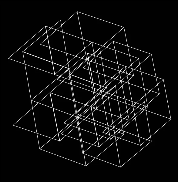 Fondo geométrico hexagonal triángulo abstracto — Archivo Imágenes Vectoriales