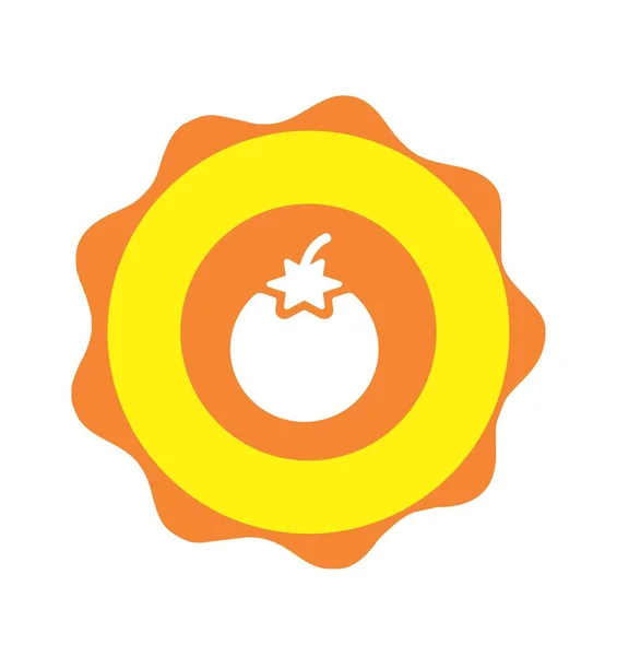 O initial ekologisk frukt-och grönsaks logotyp — Stock vektor