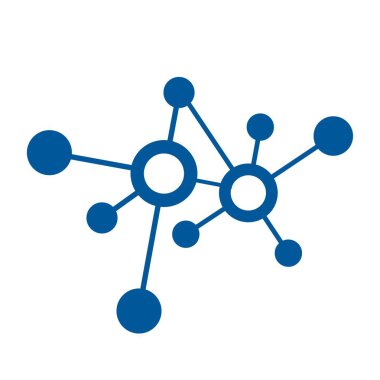 dijital ağ bağlantısı simgesi ve vektör logosu