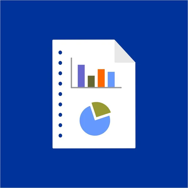 Memo gráfico em financeira ou cientificamente relatar ilustração e logotipo vetor —  Vetores de Stock