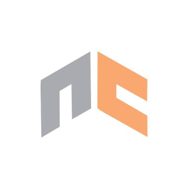 basit nc, nn, cn baş harfleri şirket vektör logosu ve simgesi