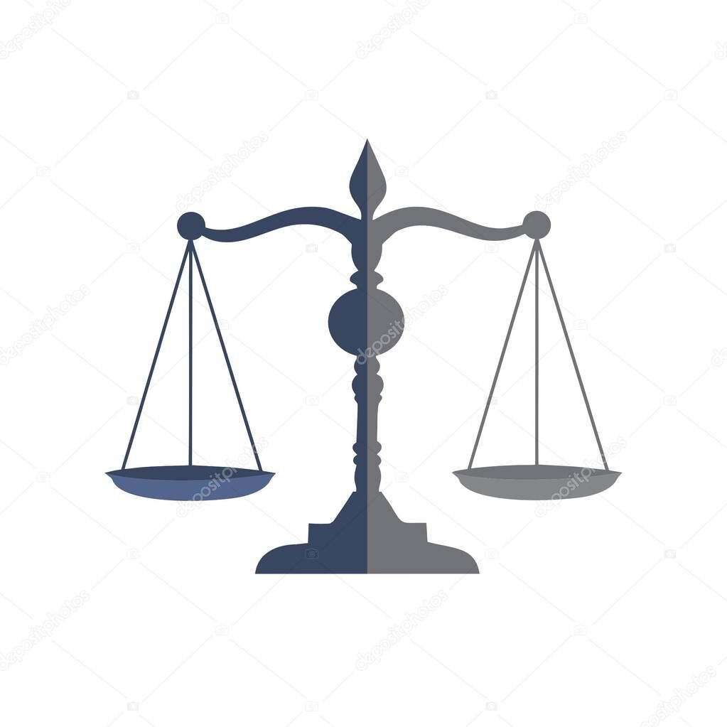 law firm and attorney icon and vector logo