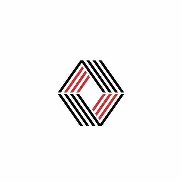 Inicjały Aov Oav Ova Logo Geometryczne Ikona Wektora — Wektor stockowy