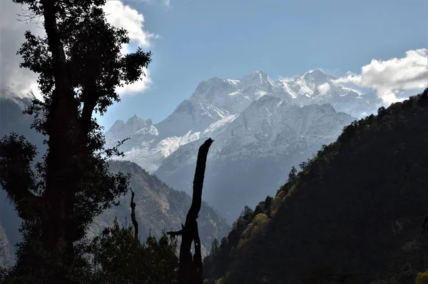 Toppen Van Bergen Van Nepal April — Stockfoto