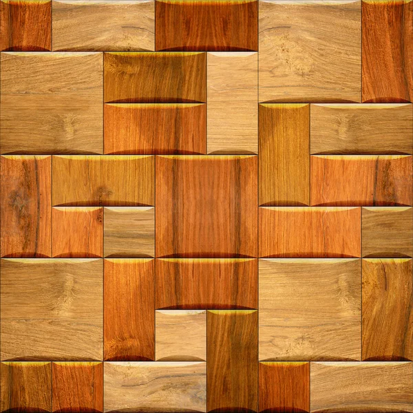 Wooden Wallpaper Decorative Wall Seamless Background Texture Repeating Geometric Tiles — Stock Photo, Image