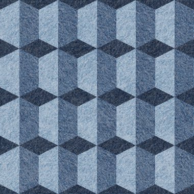 Geometrik fayans yinelenen arka plan mavi jeans desenleri farklı renklerde - sorunsuz arka plan doku - ile