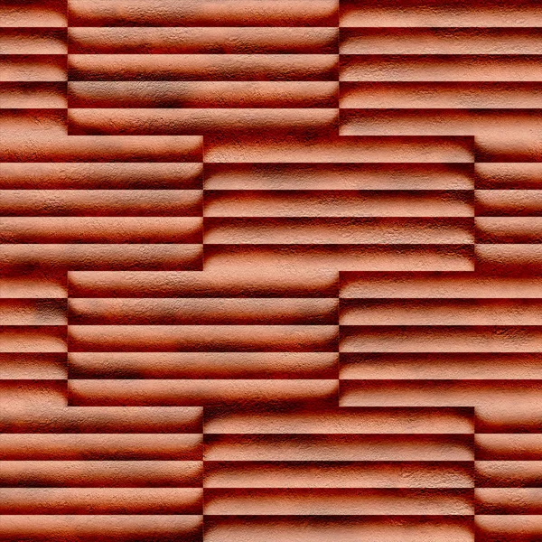 Abstract Decorative Paneling Seamless Background Red Brick Coloring — Stock Photo, Image