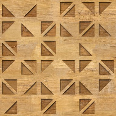 Dekoratif üçgen desen - İç duvar dekorasyonu, Desenli ambalaj kağıdı - Tekrarlanan arka plan, ahşap yapı