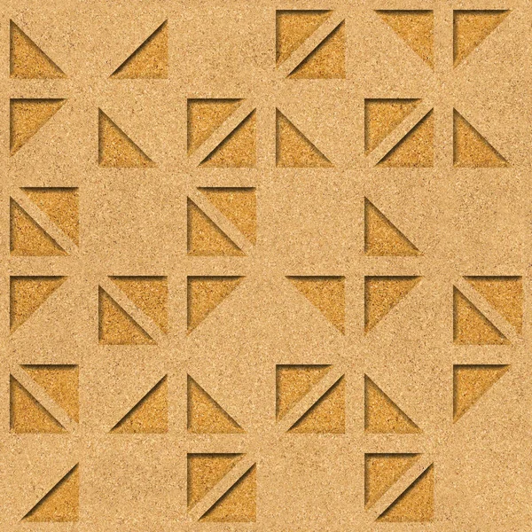 Decorative triangular pattern - Interior wall decoration, Patterned wrapping paper - Repeating background, Natural structure - texture cork
