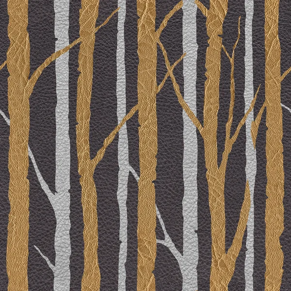 木のシルエット-インテリア壁紙-シームレスな背景 — ストック写真