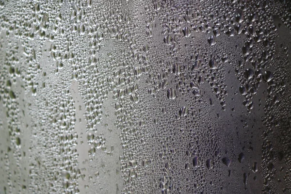 Water droplets adhering to the aluminum surface
