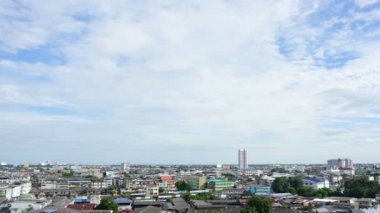 Bangkok Tayland eteklerinde Timelapse Bulut gündüz.