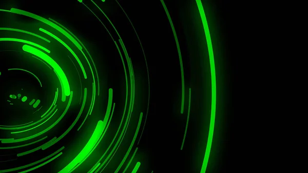 Animasyonlu Arka Plan Yeşil Eğri Hareketi Eğri Dağıtılır Sinyal Iletimi — Stok fotoğraf