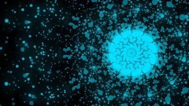 Yeşil pelet merkezinden dağılımı bir döngü vardır 