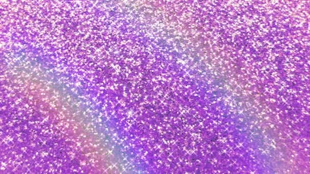 Regenbogenfarben Glitzern Glitzernd Mehrfarbigen Hintergrund — Stockvideo