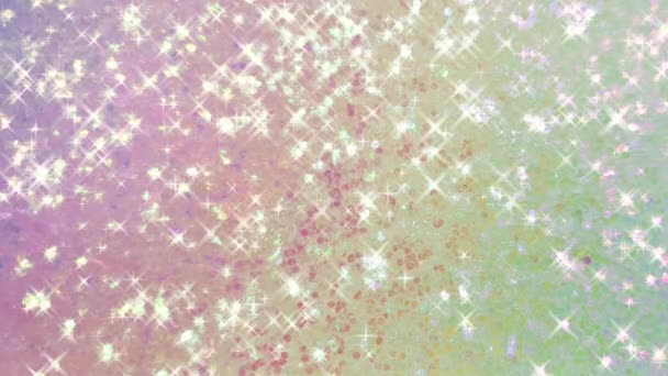 Rainbow Colors Glitter Sparkling Multicolor Background — Stock Video