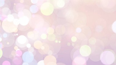 Bokeh mercek parıltısı bulanık ışıklar renkli daireler pastel renkler