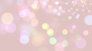 Bokeh mercek parıltısı bulanık ışıklar renkli daireler pastel renkler