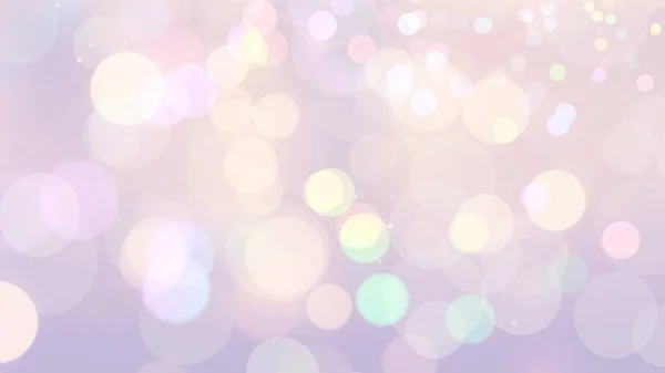 Bokeh Linse Flare Verschwommene Lichter Bunte Kreise Pastellfarben — Stockfoto