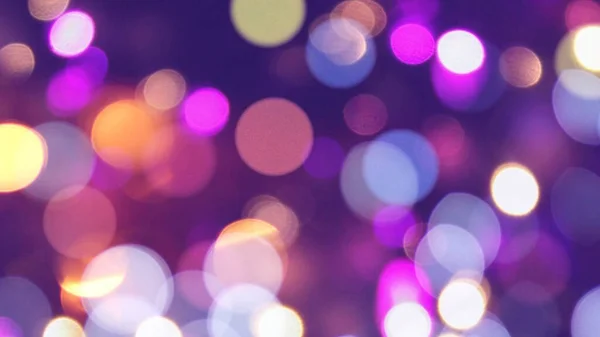 Renkli Bokeh ışıkları parti diskosu parlak mercek parlamaları
