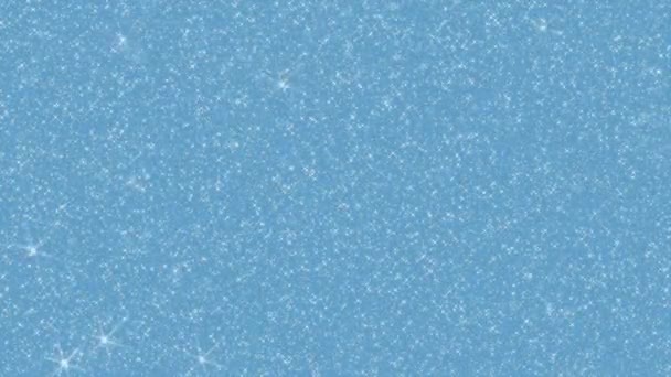 Blue Sparkling Glitter Brilliant Gleam Background — Stock Video