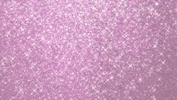 Stardust Scintillante Rosa Scintillio Stelle Sfondo — Video Stock