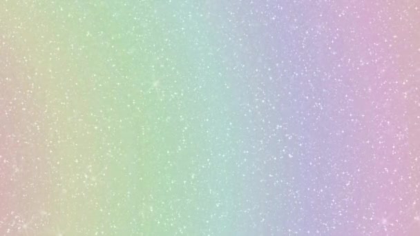 Regenboog Kleuren Glitter Sprankelende Multicolor Achtergrond — Stockvideo