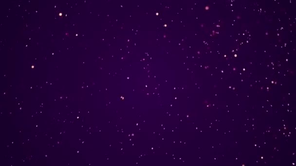 輝く紫色の輝きの星輝く背景 — ストック動画