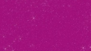 Yıldız tozu pembe parıltılı yıldızların arka planı ışıldıyor.