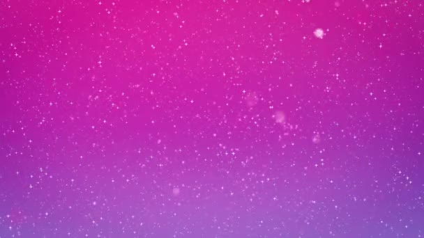Stardust Pink Glitter Stars Background Sparkling Blink — Stock Video