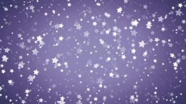 Mavi yıldızlar parlak yıldız desenli arkaplan canlandırması