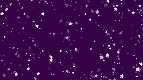 星星之火闪耀的紫色闪耀的星空背景 — 图库视频影像