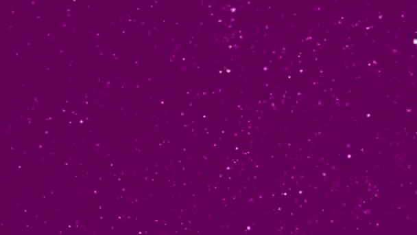 Звездная Пыль Сверкающие Розовые Блестки Фоне Звезд — стоковое видео