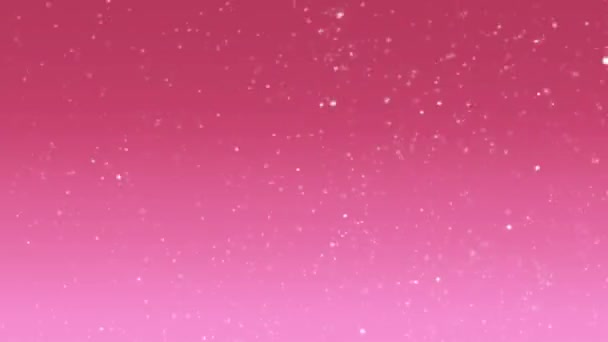 星星之火闪烁着粉色的星光背景 — 图库视频影像