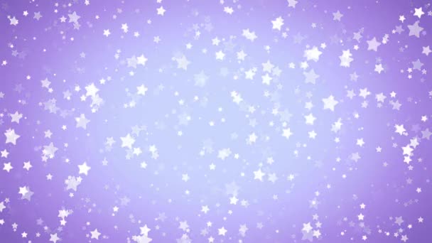 Blaue Sterne Glitzern Sternenmuster Hintergrund Animation — Stockvideo