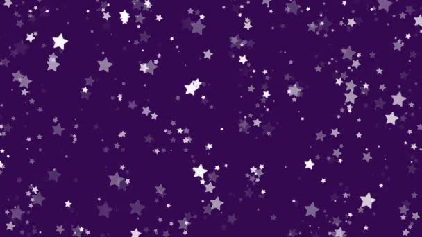 Stardust Brillante Púrpura Brillo Estrellas Fondo — Vídeos de Stock