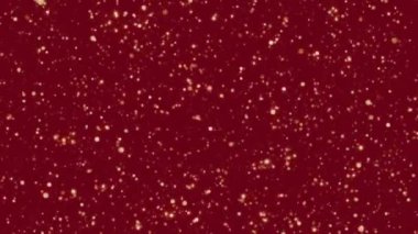 Kar animasyonu kış kar taneleri donuk kırmızı arka planda
