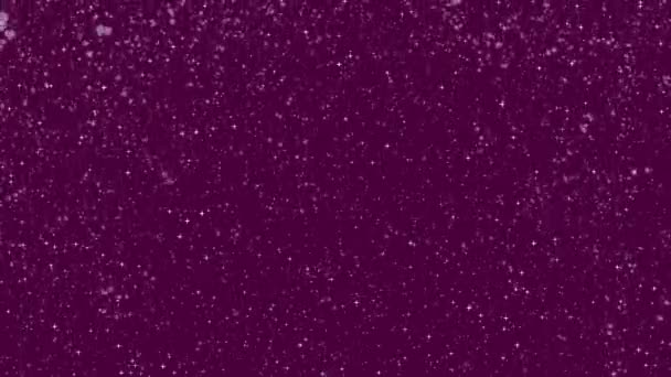 Schnee Animation Winter Schneeflocken Frostig Roten Hintergrund — Stockvideo