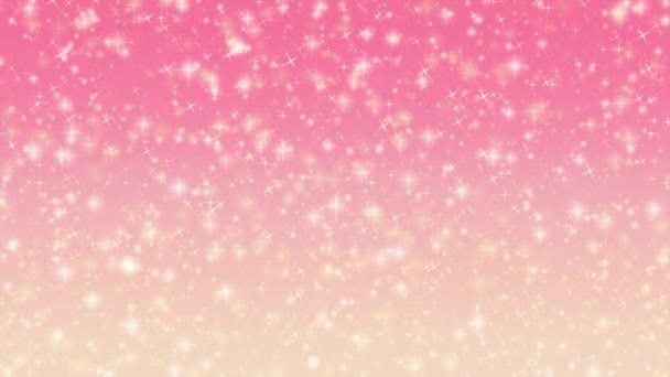 Fondo Rosa Abstracto Con Estrellas — Vídeo de stock