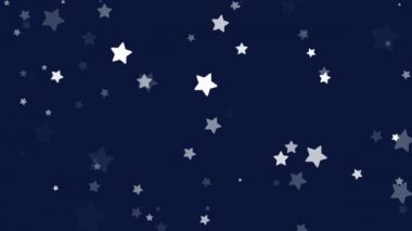 Yıldız tozu parıldayan mavi yıldızların arka planında