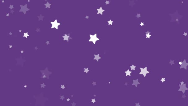 Зоряна Брама Блискучий Фіолетовий Блискучий Фон Зірок — стокове відео