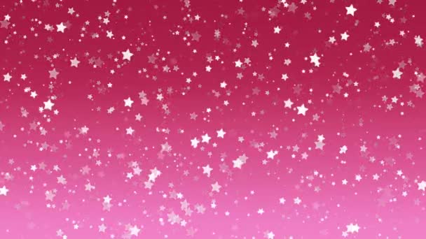 Stardust Brillante Rosa Brillo Estrellas Fondo — Vídeos de Stock