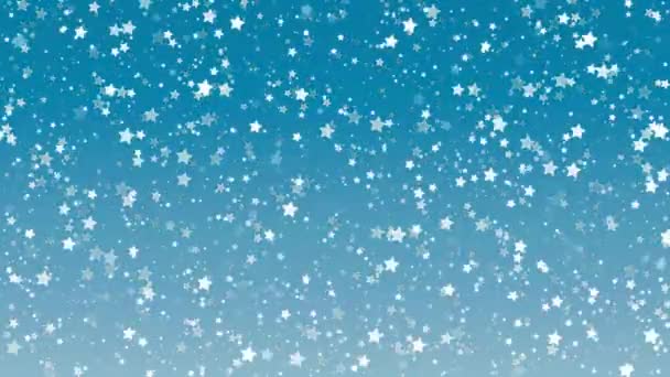 Stardust Brillante Azul Brillo Estrellas Fondo — Vídeos de Stock