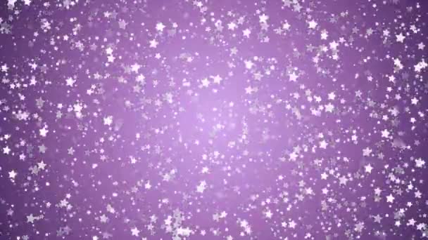 Stardust Scintillante Viola Scintillio Stelle Sfondo — Video Stock