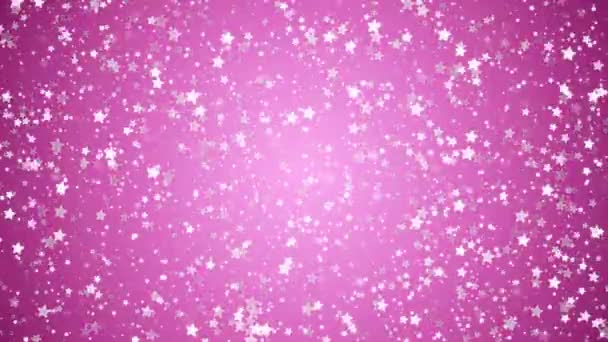 Stardust Scintillant Rose Étoiles Paillettes Fond — Video