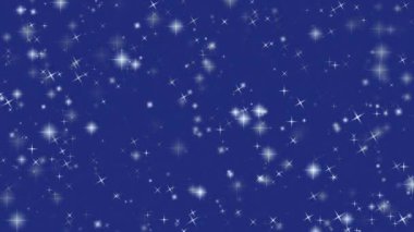 Yıldızsız desen yıldız şekli yanıp sönen mavi arkaplan