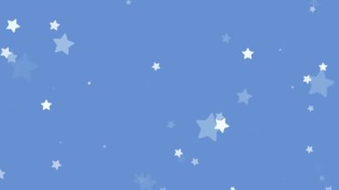 Yıldızsız desen yıldız şekli yanıp sönen mavi arkaplan