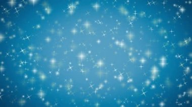 Yıldızsız desen yıldız şekli yanıp sönen mavi arkaplan