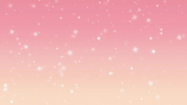Sterne Nahtlose Muster Sternform Hintergrund Rosa — Stockvideo